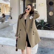 여성 빅사이즈 정장자켓 루즈핏 데일리 재킷 데일리룩 오피스룩 춘추용 WZB032421