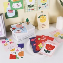 말롱말롱 해피엽서세트 캐릭터 일러스트 생일 카드 편지지 문구 캐릭터 팬시 15종, 1개