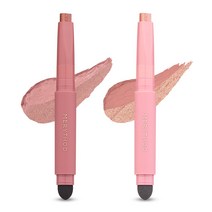 메리쏘드 투톤 섀도우 2종 세트, 모브페탈+리셋핑크, 1세트