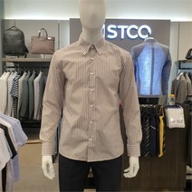 에스티코 스트라이프 빅카라 셔츠 브라운 SDSTC10CTH
