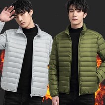 로아리빙 경량 숏 패딩 남자 작업복 상의 방한복 간절기 근무복