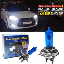 쏘렌토R 올뉴쏘렌토 5300K 화이트 전조등 안개등 할로겐램프 백색 헤드라이트 2P세트, H3(2p_1세트)