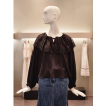 오즈세컨 레이스칼라크롭블라우스 O22C8WBL007WD(2006886)