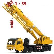 기중기 1:55 메가 리프터 합금 다이 캐스트 모델 4 프론트 휠 스티어링 링키지 360 도 회전 작업 플랫폼, 한개옵션0