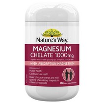 네이쳐스웨이 마그네슘 킬레이트 1000mg 100정 근육 건강 에너지 생산