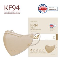 굿매너 투디 칼라 방역 마스크 KF94 30매입, 연한황색 _ 대형 x 30매