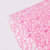 구김지 습자지 포장습자지여러 가지 빛깔의 그물 원사 꽃 포장지 DIY 스크랩북 공예 장식 재료 웨딩 파티, 03 Deep pink