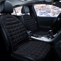 1/2Pcs 온수 자동차 좌석 커버 12V 겨울 따뜻한 빠른 난방 좌석 쿠션 Cardriver 가정용 온수 좌석 쿠션 자동차 액세서리, 블랙 2개