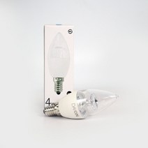LED 촛대구 4W E14 주광색 전구색 인테리어 포인트 조명 촛대전구 샹들리에