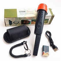 철근탐사기 포인트 금속탐지기 해변 보물 102662, black with battery