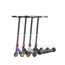 묘기용 360도 스턴트 스쿠터 레인보우 킥보드 트릭, DS09D블랙