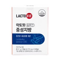 종근당건강 락토핏 솔루션 중성지방 270mg x 30캡슐 X 1통, 1개, 30정