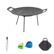 멀티 그리들팬 34cm + 전용가방 4개입 세트, 그리들팬 34cm+전용가방+집게+내열냄비장갑 x 1세트
