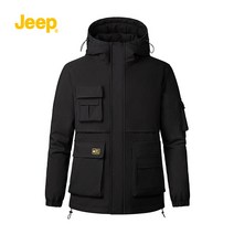 JEEP 지프 후드티 겨울 남성 후드 두꺼운 따뜻한 다운 재킷 아이더 패딩 숏패딩 남자 털 아이더남자롱패딩