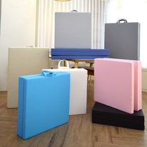 에이치닷피트니스 요가 운동 매트 50mm 두꺼운 링피트 접이식 폴더 폴딩, 파스텔핑크