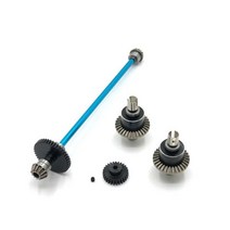 WLtoys 144010 144002 144001 RC 자동차 금속 업그레이드 부품 차동 기어 구동축 변속기 어셈블리 수정 부품, 파란, 1개