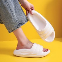 남녀공용 여행겸용 발편한 소음방지 쿠션 컬러 슬리퍼