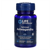 라이프익스텐션 아슈와간다 ashwagandha 60정, 1개