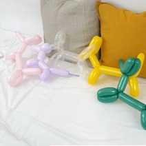 [갓샵]긴 막대 요술 풍선 11color [풍선아트 삐에로 강아지 가랜드풍선 생일 파티 꾸미기 장식 용품], 피치