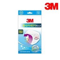 3M 황사마스크 9012 KF80 (20개), 1개