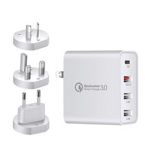휴대용태양광 충전기 캠핑 접이식 차량용 48W 빠른 충전 3.0 멀티 USB 유형 C PD 휴대 전화 용 여행용 벽, 05 White EU UK and AU_01 WHITE