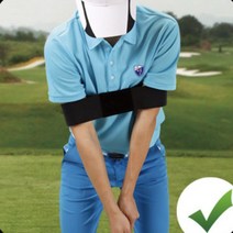 고탄력 골프 스윙 보정 양팔 암 자세교정 밴드 벤드, 상세페이지 참조