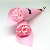 카네이션 모양의 비누 장식 꽃 꽃잎 목욕 에센셜 오일 발렌타인데이 선물 5 개, pink+10pcs