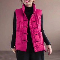 패딩 조끼 자켓 여성 겨울 코트 오버핏