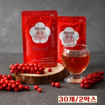 문경 오미자밸리 오미자즙 100 % 국산 오미자 열매 원액 추출액 진액 쥬스 오미자차 청 쉬잔드린 엑기스 효능 유기산 단백질 건강즙 무설탕 파우치 박스 선물세트 GMP 인증, 2박스, 80mlX30개