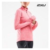 2XU 2XU 글로벌 여성 퍼수트 기모 하프집업 긴팔티_X0LL23152PNK