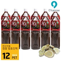 옻가네 참옻발효진액 91% 1.5L 옻안타는 참옻진액 옻순 옻액기스 옻닭 옻삼계탕, 12개
