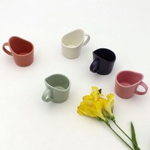 달소금 예쁜 도자기 파스텔 종이컵홀더(5color), 색상:코랄, 단품