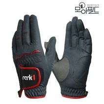 1+1 모아필드 기능성 합피 왼손 남성용 양손 여성용 골프장갑 대여 연습 스크린 18호~25호, 블랙