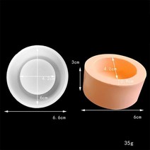 에폭시레진 캔들 홀더 모양 실리콘 몰드 에폭시 수지 DIY 폴리머 클레이 석고 도구 룸 테이블 탑 홈 장식, [03] 50pcs wicks