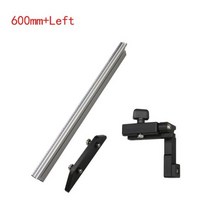 알루미늄 프로파일 울타리 트랙 스톱 테이블 톱 라우터 미터 게이지 톱 450-800 MM 조립 눈금자 목공 DIY, 03 600mm and left