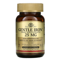 솔가 젠틀 철분 25mg 베지터블 캡슐, 90개입, 1개