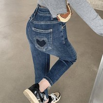 대박난박양 하트컷 9부 슬림 일자진