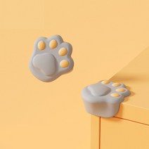 [1+1] [무료] 룡샵 구름이 냥발 안전 모서리 보호대 가구 벽 문 책상 식탁 코너보호 미니패드 쿠션가드 충격방지 아기 어린이 보호 코너 보호대, [1+1] 그레이