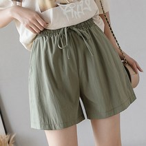 유니제이 여성용 제다 스트링 밴딩 4부 팬츠