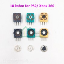 XBOX 360 콘솔게임 500pcs xbox 360 컨트롤러 썸 스틱 용 ps2 용 원래 10kohm 3d 아날로그 조이스틱 마이크로 스위치 축 저항 센서 17, 믹스 컬러