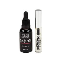 Ardell 100% Pure Castor 오일Eyelash Growth Enhancer & Brow 세럼 Kit Hexane Free 1 Oz. Bottle with FREE