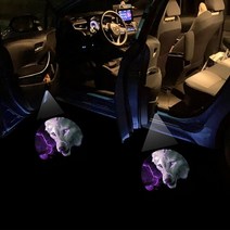 2pcs 무선 led 자동차 도어 환영 램프 유령 그림자 레이저 프로젝터 로고 자동 바닥 스포트라이트 자동차 스타일링 액세서리 새로운, 4, 2개