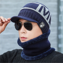 남성 넥워머 겨울모자 방한넥워머 골프넥워머 방한모, 네이비