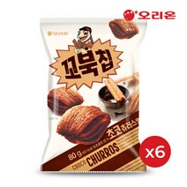 오리온 꼬북칩 초코츄러스(80g) x 6개, 단품없음