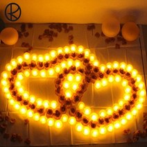 올인템 LED 티라이트 전자초 프로포즈초 이벤트초 파티초 무드등 전자캔들, 오렌지