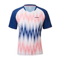 가와사키 키즈 전문 배드민턴 의류 커플 부모-자식 모델 반팔 v 넥 ST-V4908