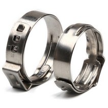 한귀클램프(505R)x10개 밴드폭 5mm 밴드두께 0.5mm SUS304 JIMKOO 짐쿡 가스 오일 호스밴드 연결 고압 호스링 스텐 밴드 클램프 자동차 오토바이, 9.5-505R(7.8~9.5mm)x10개, 10개