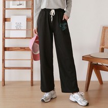 올리비에스클로젯 나염 밴딩 와이드 트레이닝팬츠 O2303PT037A