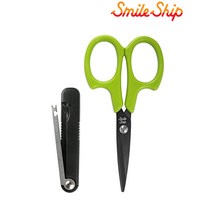 SS 테프론가공 미니가위 라이트그린 110mm