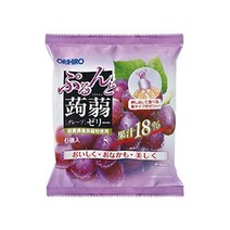 오리히로 푸른과 곤약 젤리 포도 20g 파우치 × 6 개 × 24 봉지